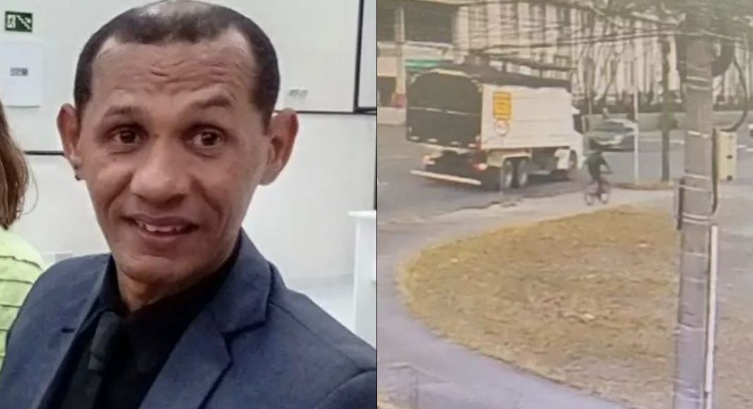 Identificado o ciclista que morreu após ser esmagado por caminhão, em Joinville